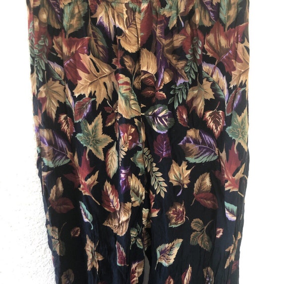 Vintage fall leaf pants size L - image 4