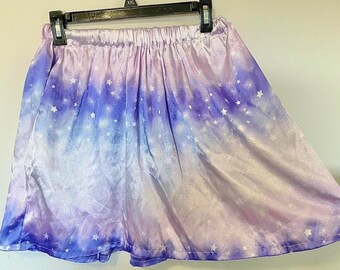 Jupe étincelante pastel avec poches taille 29 po plus stretch