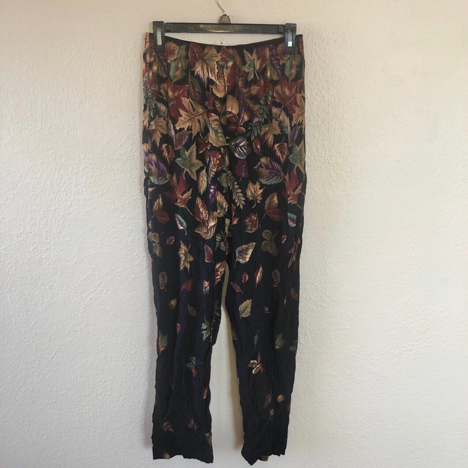 Vintage Fall Leaf Pants Size L - Etsy