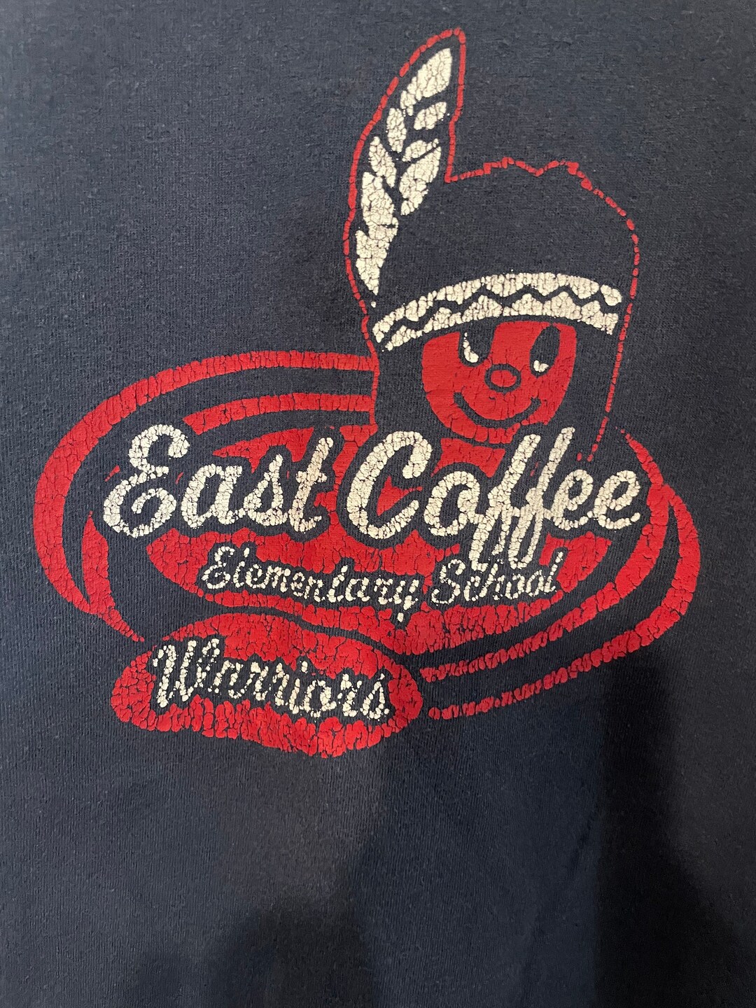 Vintage Worn and Faded East Coffee Warriors Tigerlilly T Shirt Fits
