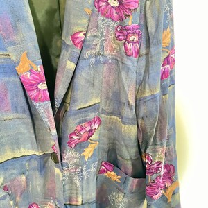 Vintage 90s abstract/floral blazer Womens Petite L image 3