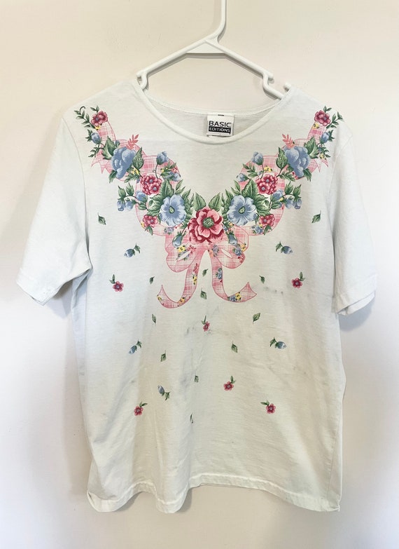 Vintage floral grandma shirt fits like M/L