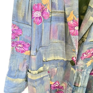 Vintage 90s abstract/floral blazer Womens Petite L image 2