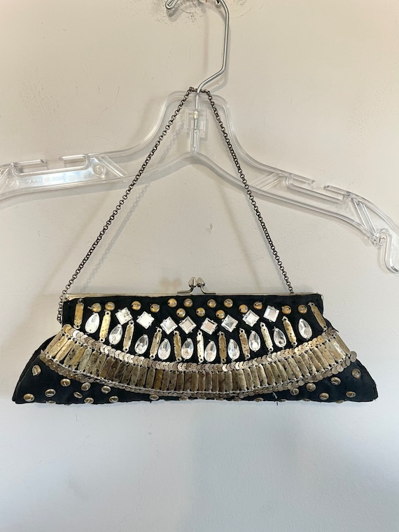 BEADED DIAMONDS CLUTCH main image 0
