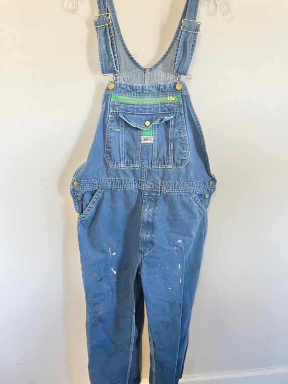Vintage distressed Liberty overalls 36/28