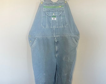 Vintage distressed liberty overalls waist 44 in