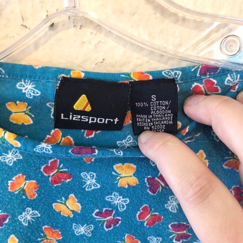 Vintage 90s butterfly shirt S
