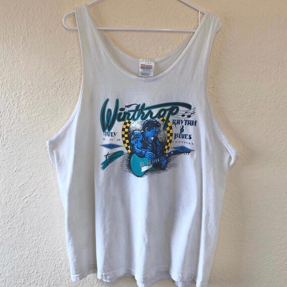 T-shirt Rockport Rhythm & Blue Festival 1997 - Homme Taille L - Aretha Franklin