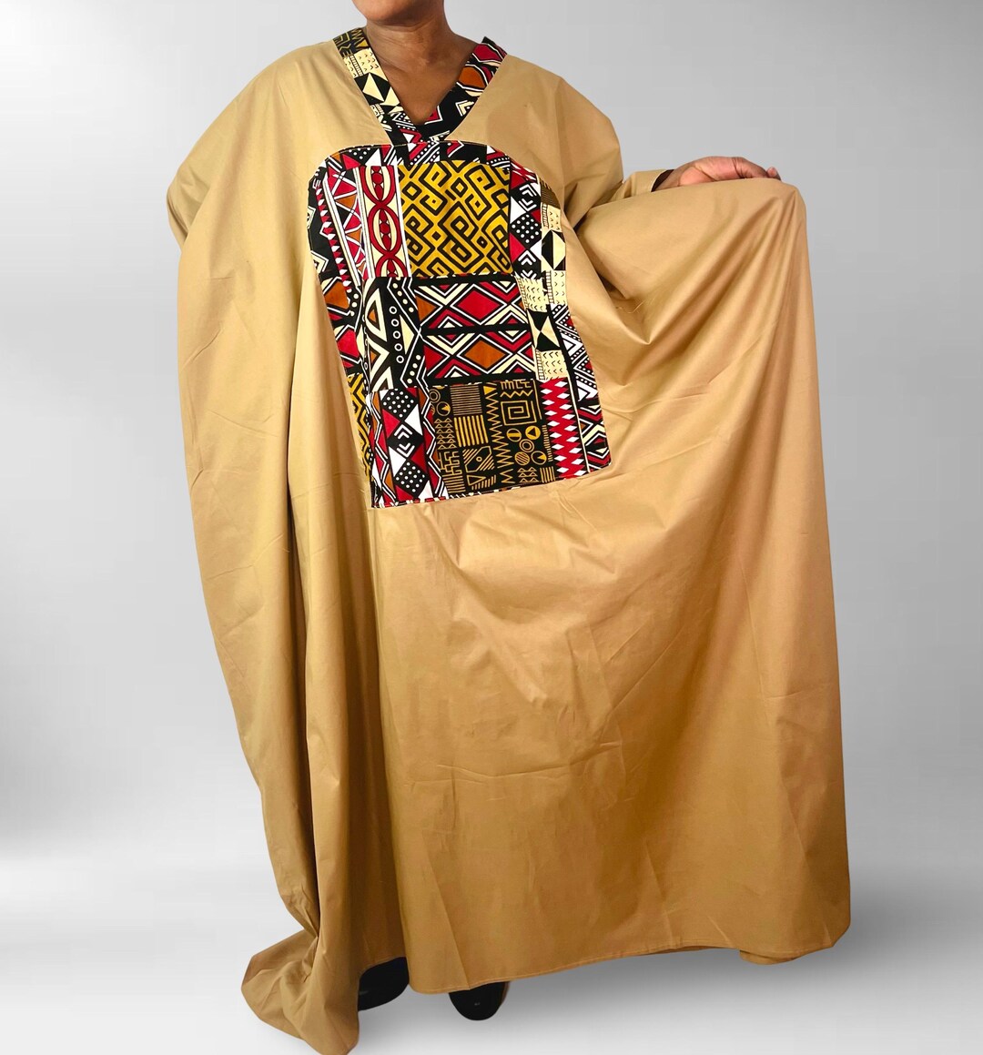 Tribal Print Kaftan Dress