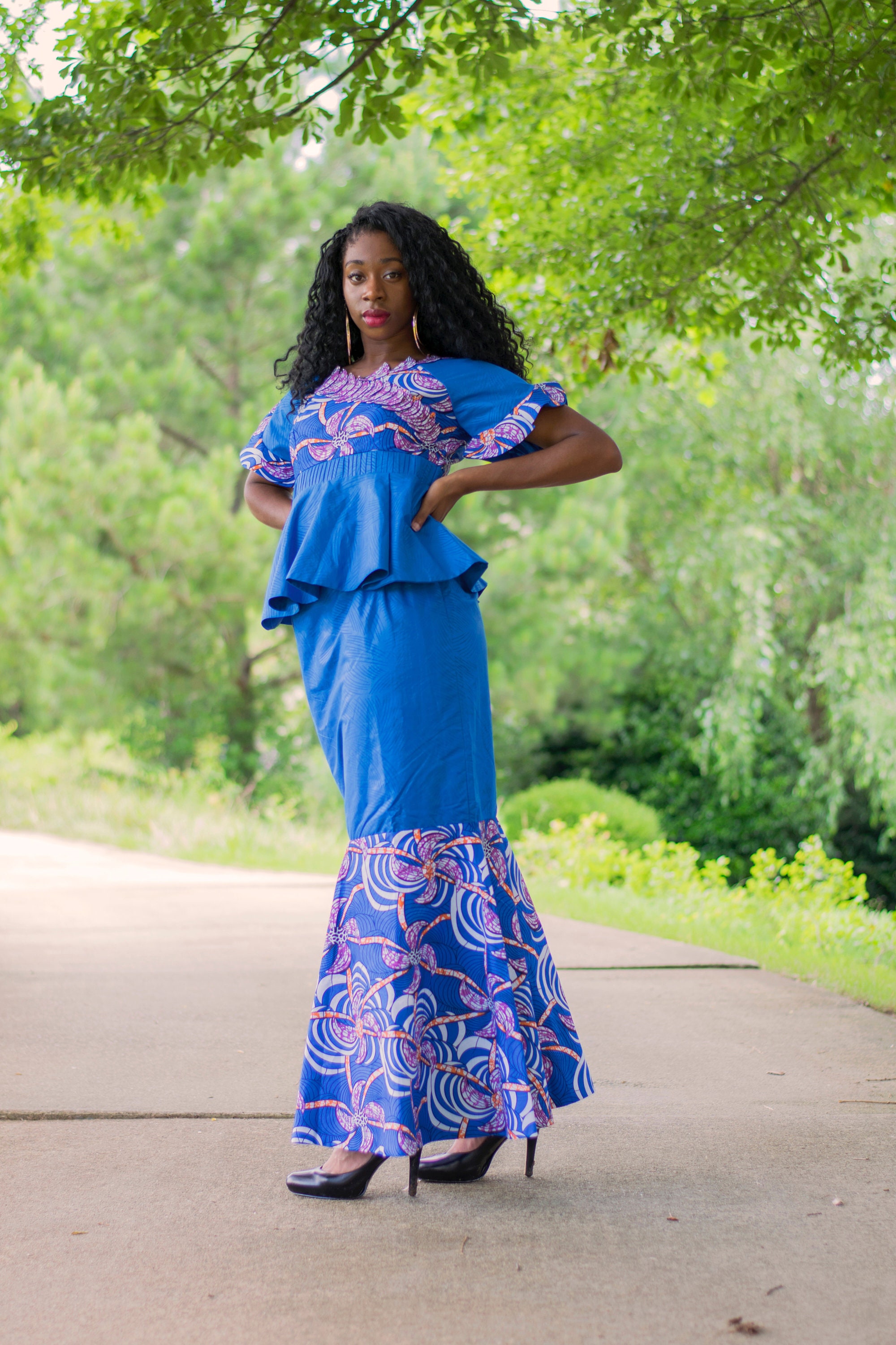 Ankara Peplum Skirt   Etsy