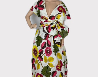 Floral Print Ankara African Print Multicolor  Infinity Maxi  Dress