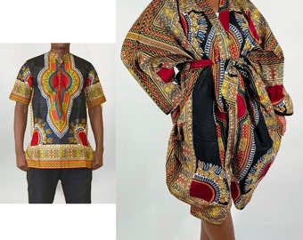 Black  Dashiki Couple Set