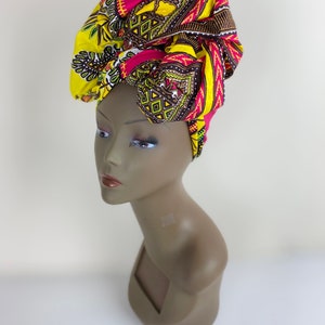 African print Ankara Head Wrap