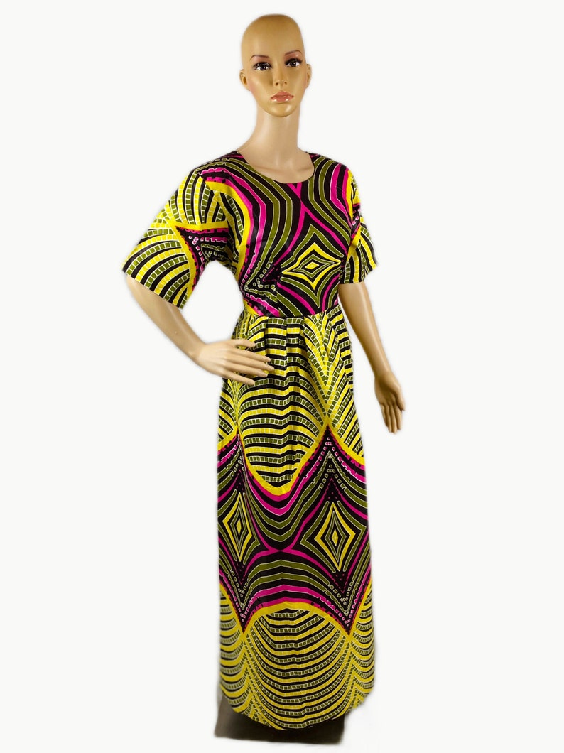 African print Ankara Maxi Dress