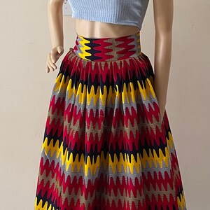 African  Print Ankara Maxi Skirt and  Headwrap