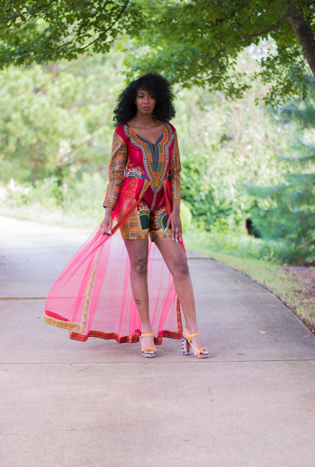 Prom Romper With Train - Etsy