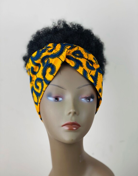 African Print Ankara Multicolor Cotton Turban Headband - Etsy display picture 2