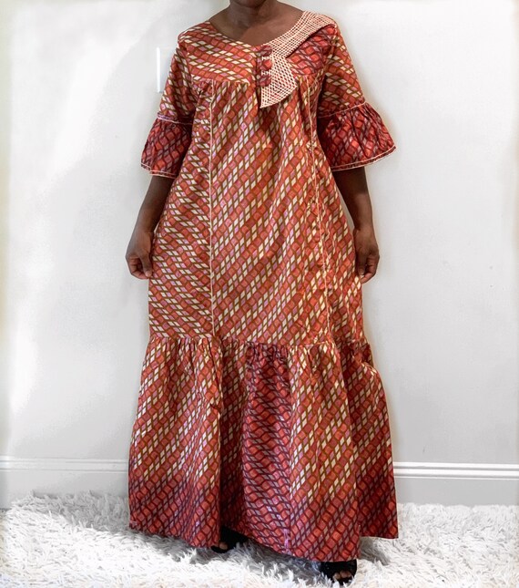 ankara kaftan gown