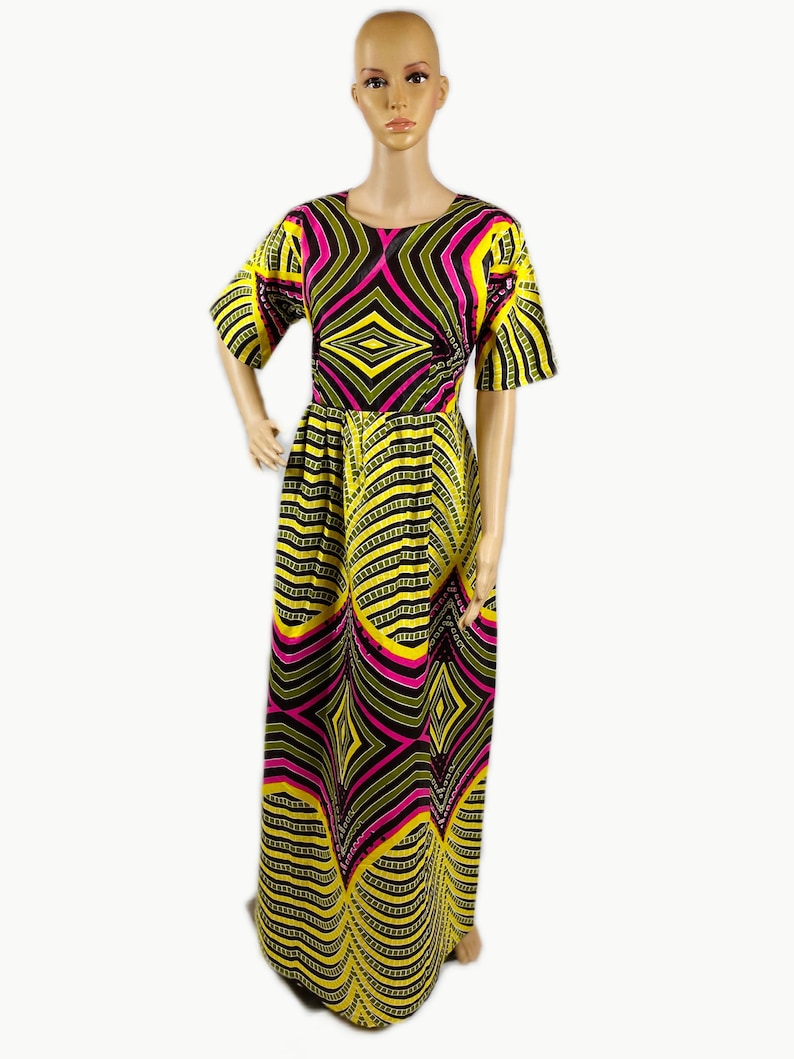 African print Ankara Maxi Dress