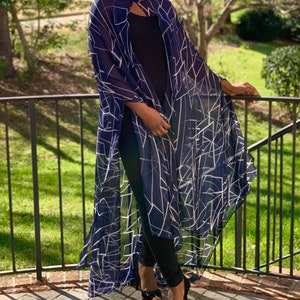 Chiffon Slit  Cape Top