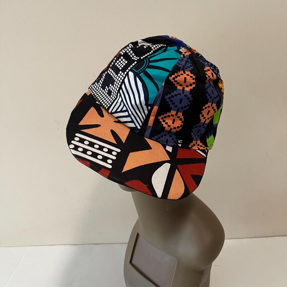 African Print Ankara Multicolor Patchwork Colorful Handmade Baseball Cap African Print Ankara Multicolor Bohemian Colorful Patchwork  main image 3
