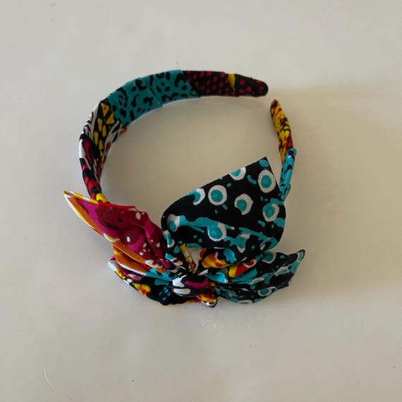 African Print Ankara Handmade Multicolor Flower Detail  display picture 3