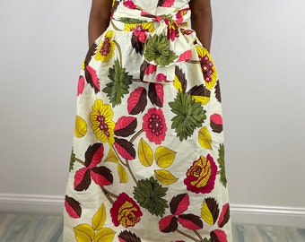 Floral Prints  Ankara Infinity Maxi  Dress African Print Maxi Dress