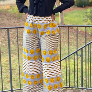 SAMPLE SALE African print Ankara Wide Leg Multivolor Palazzo Pants