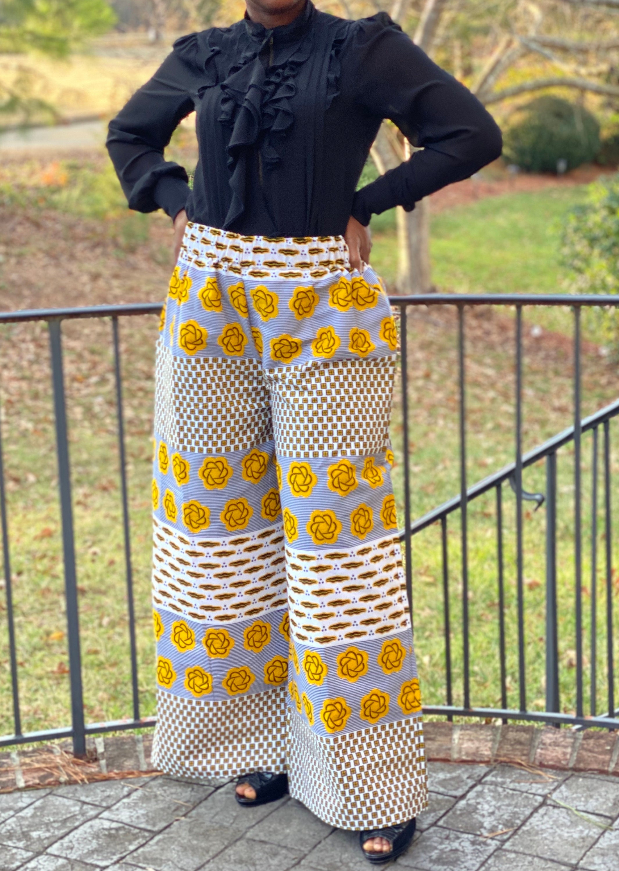 DIANE ANKARA PALAZZO PANTS by aimies-fashion-house-kenya - Flared pants -  ANKA