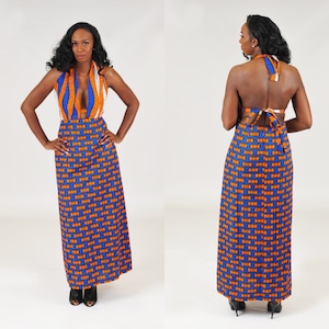 African Print Ankara Maxi Dress