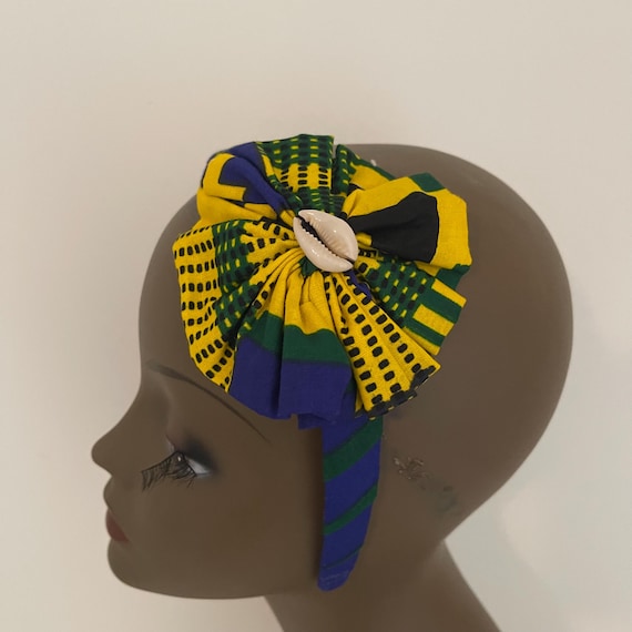 African Print Ankara Handmade Multicolor Flower Detail  display picture 1