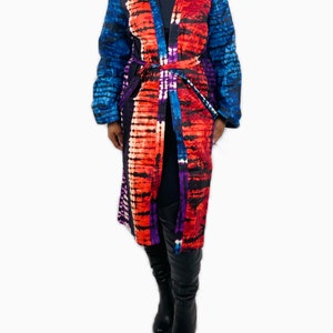 Blazer Ankara Tie Dye com estampa africana