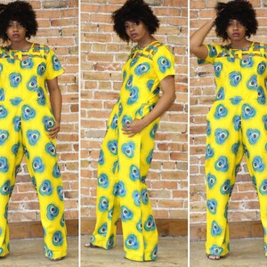 Ankara Flare Leg Jumpsuit image 1