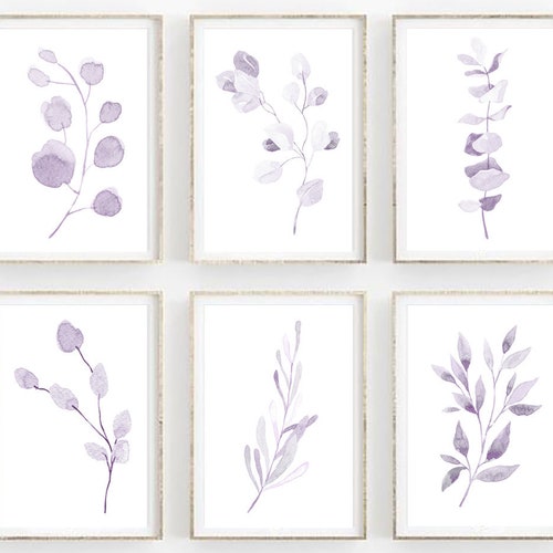 Purple Gallery Wall Art Set of 6 Prints Matisse Print Set Etsy