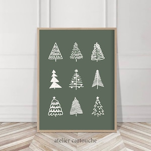 Scandinavian Christmas Trees, Scandinavian Christmas Trees Print, Christmas decoration, Scandi Christmas Trees, Holiday Decor, Xmas Decor