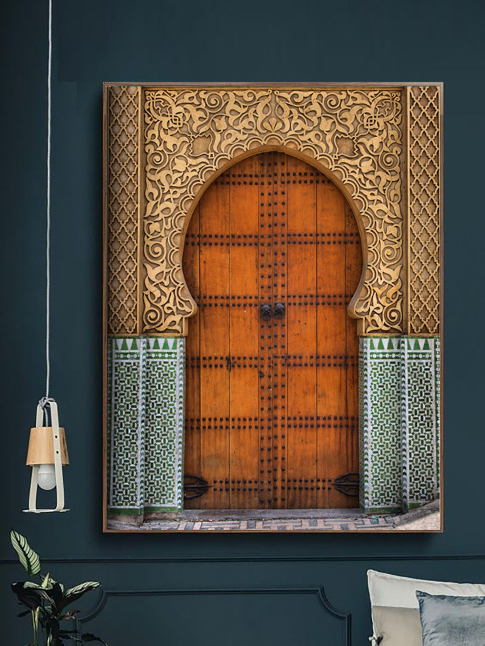 Moroccan Door Wall Art Boho Art Moroccan Decor Arabic - Etsy