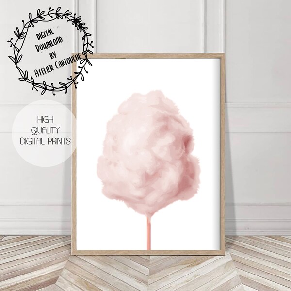 Cotton Candy Art Etsy