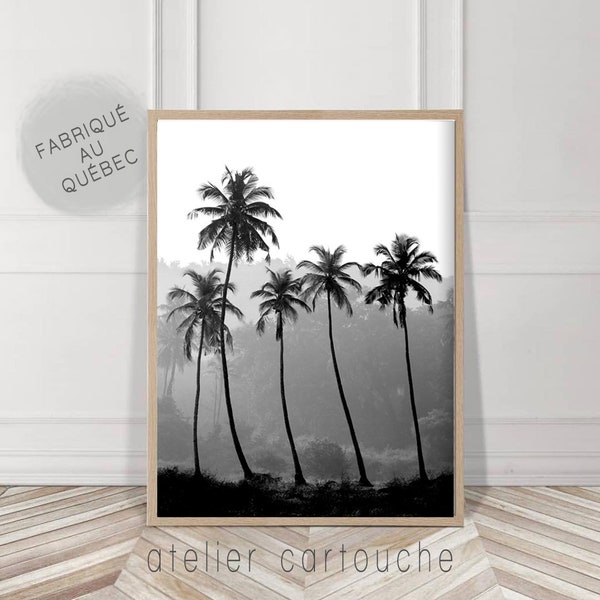 Palm Tree Print, Tropical Wall Art Decor, tropical decor, Palm Tree Photography black and white, Large Printable Poster, Digital Download