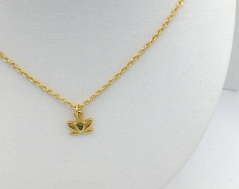 24 K Gold Lotus Flower necklace