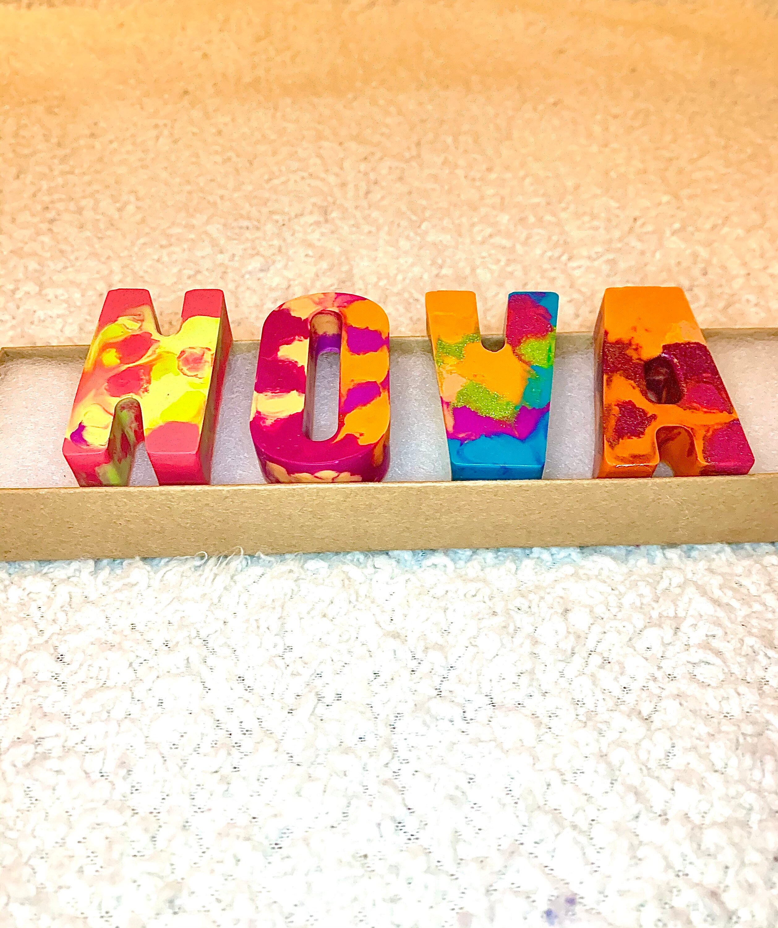 Bright crayon names - party favors, gifts, gift ideas, birthday, kids…