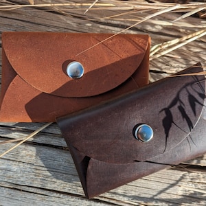 Leather Card Case, Small Wallet, Cash and Card Holder