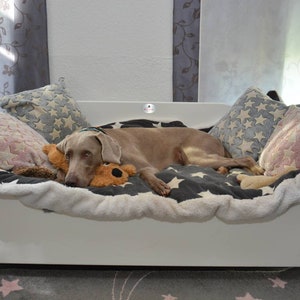 Wooden dog bed, solid wood, incl. pillow, handmade, sustainable, long-lasting, regional