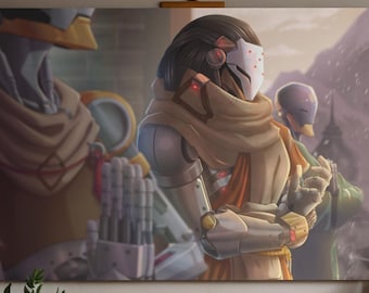 Ramattra and Zenyatta 17 x 11 inch Print