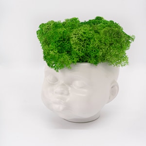 Cute Planter, Indoor plant stand, Face plant pot, Doll planter, Home decore