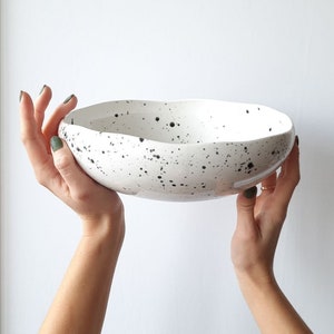 Handmade Porcelain Plate - Pottery Serving Plate - Dinner Bowl - Ceramic Dinnerware - Gift For Her - Housewarming Gift - Kitchen Home Decor
