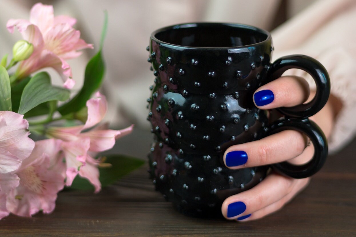 Cadeau de Tasse en Céramique Pour Sa Thé Tasse Café Poterie Grande Cadeau Fiançailles Mug Personnali