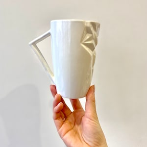 Porcelain Cup - Geometric mug - Ukrainian pottery - Porcelain Mug - Modern Pottery - Coffe Cup - Geometric mug - Tea cup - Coworker gift