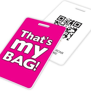 Personal Smart Luggage Tag (That&#39;s my bag!) in pink