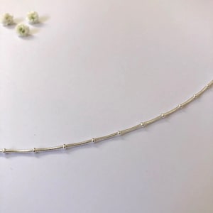 Sterling Silver Simple Snake Chain Anklet, Silver Ankle Chain, Sterling Silver Ankle Bracelet image 3