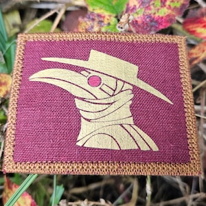 PLAGUE DOCTOR (Linen Patch 7 by 8.5 cm | 2.75 by 3.34 in)